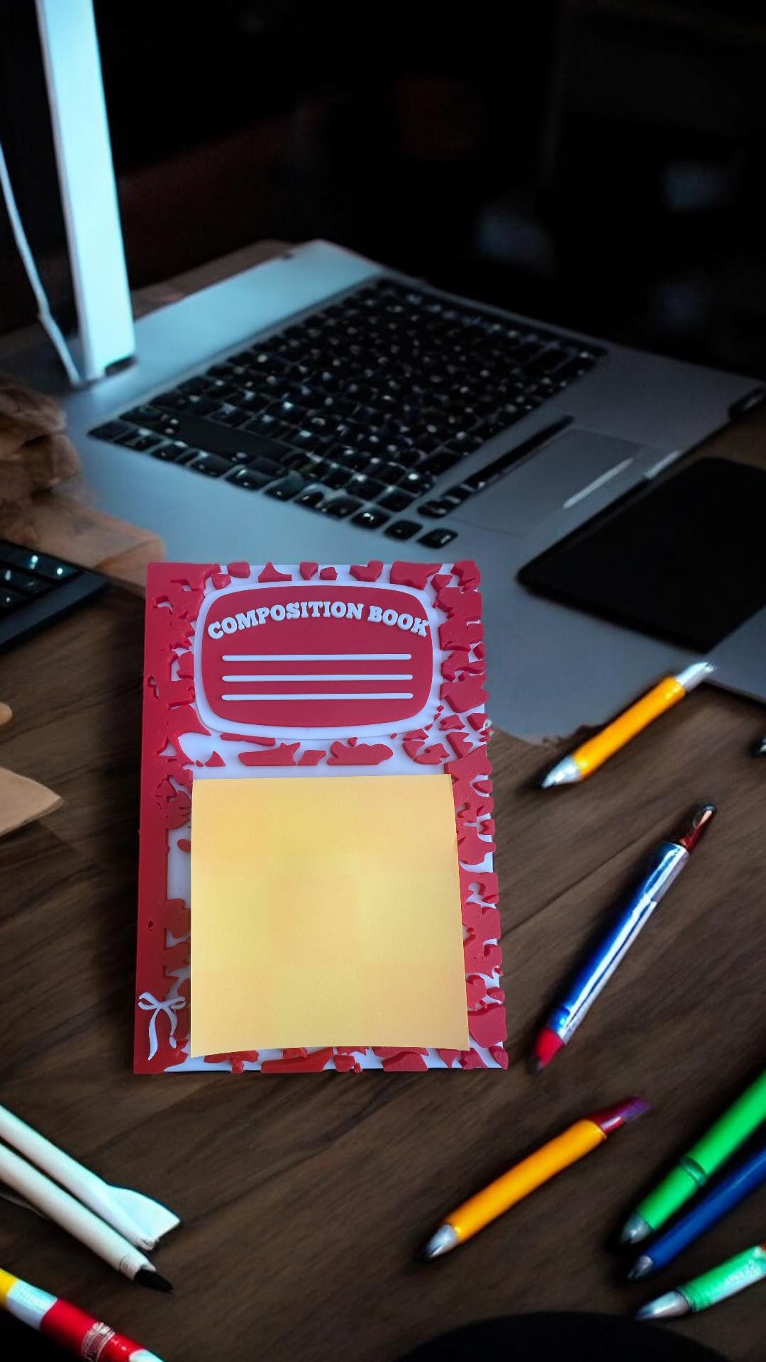 Composition Notebook Sticky Note Holder