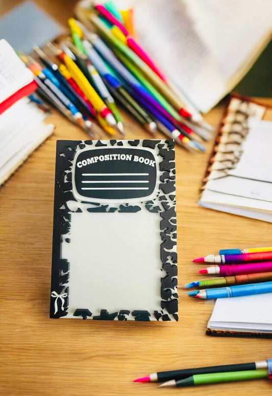 Composition Notebook Sticky Note Holder Composition Notebook Sticky Note Holder