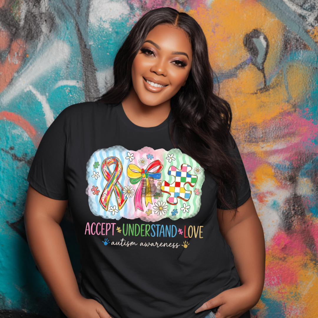 Accept Understand Love Autism-tshirt