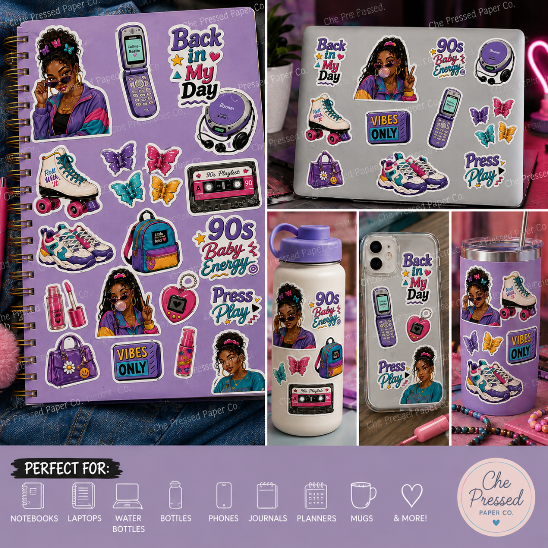 90's VIBE Sticker Set