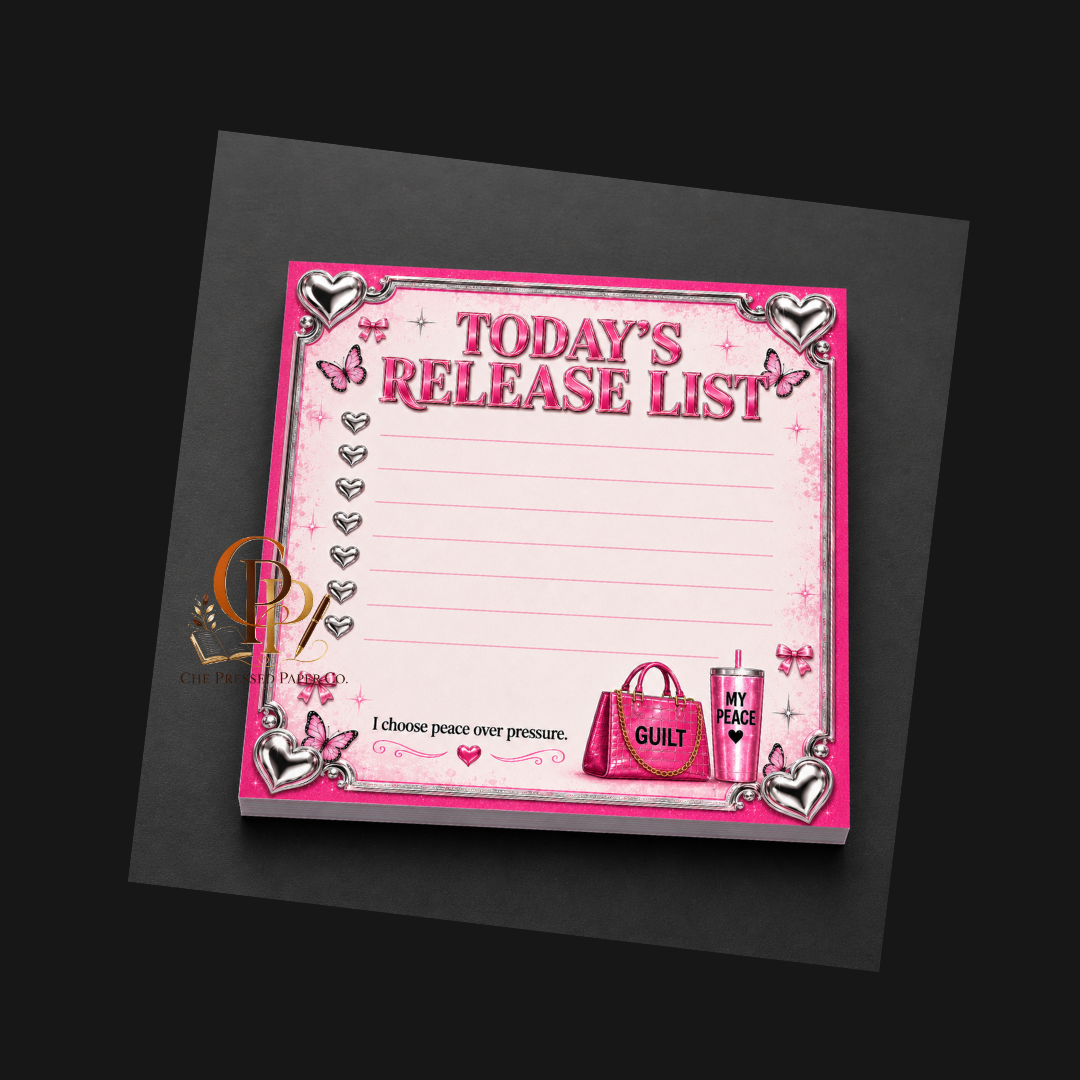 Girl Put It Down Pink Memo Pad