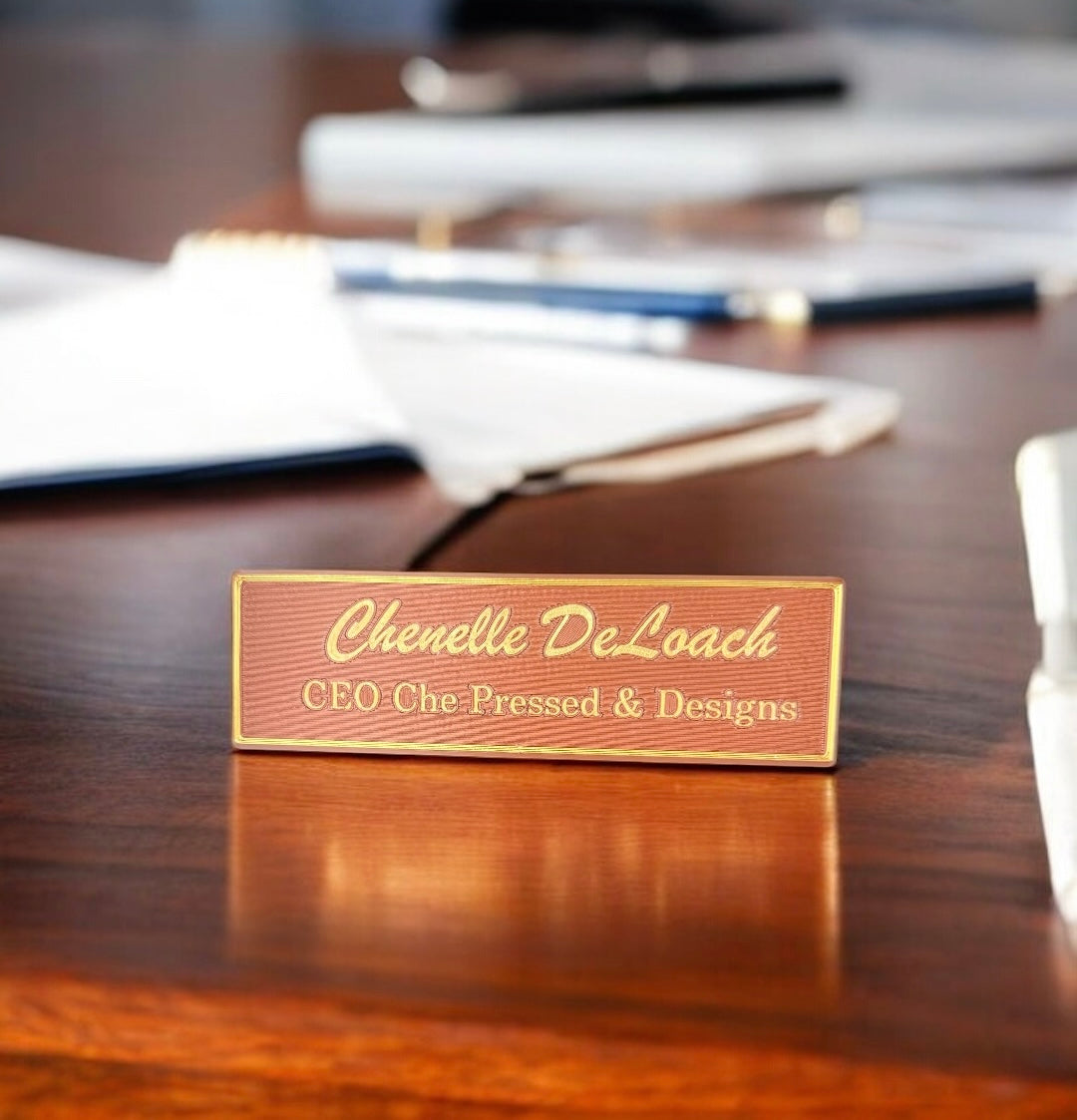 Customized Desk Name Plate