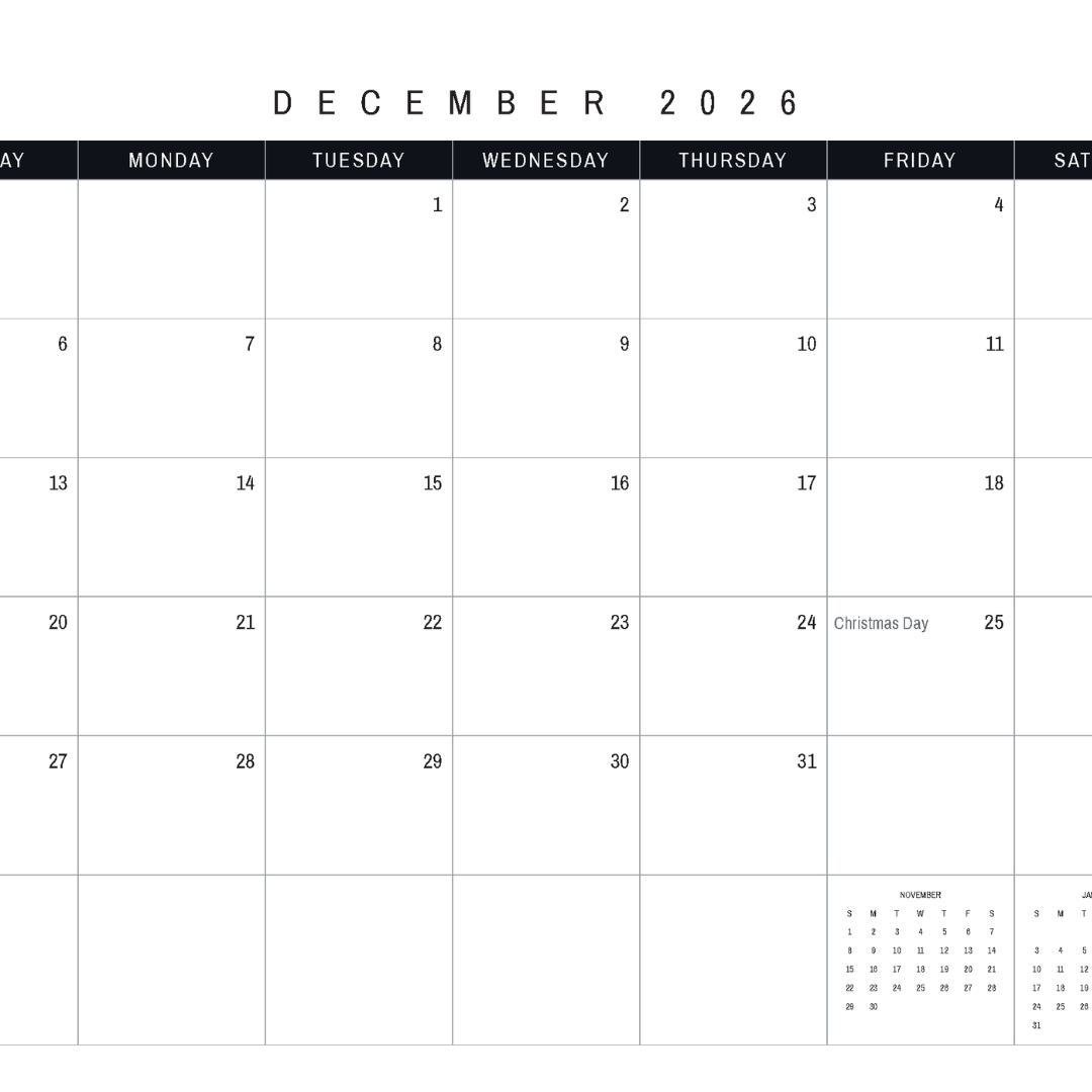 Luxury Is The State Of Being 2026 Calendar