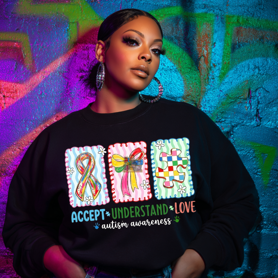 Accept Understand Love Autism-tshirt