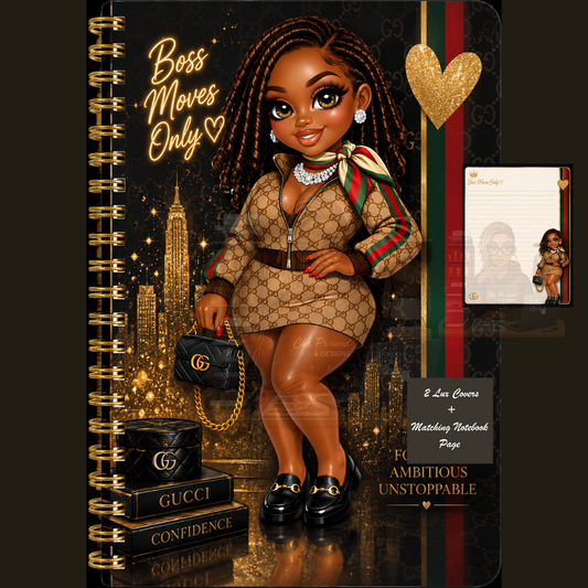 Boss Moves Only Lux Journal Covers (Digital File)