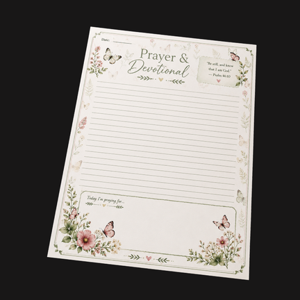 Prayer and Devotion Notepad