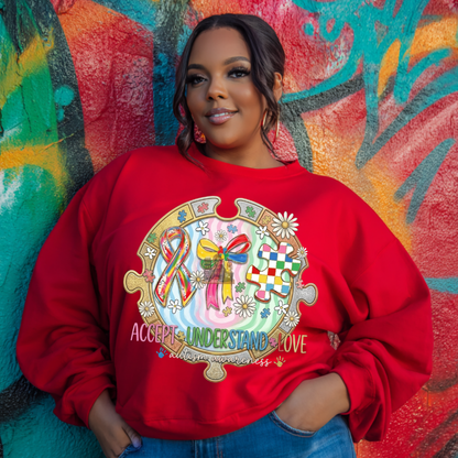 Accept Understand Love Autism-tshirt