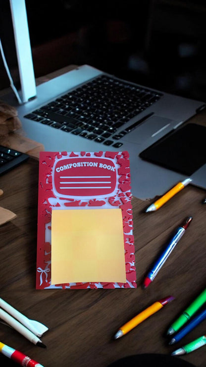 Composition Notebook Sticky Note Holder