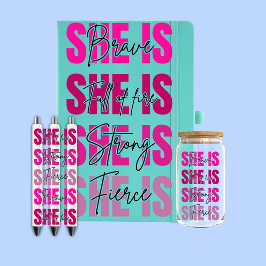 She Is Journal Set