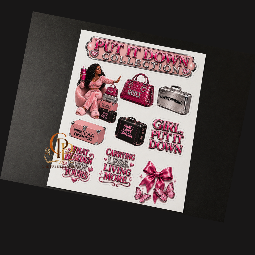 Girl Put It Down Sticker Sheet