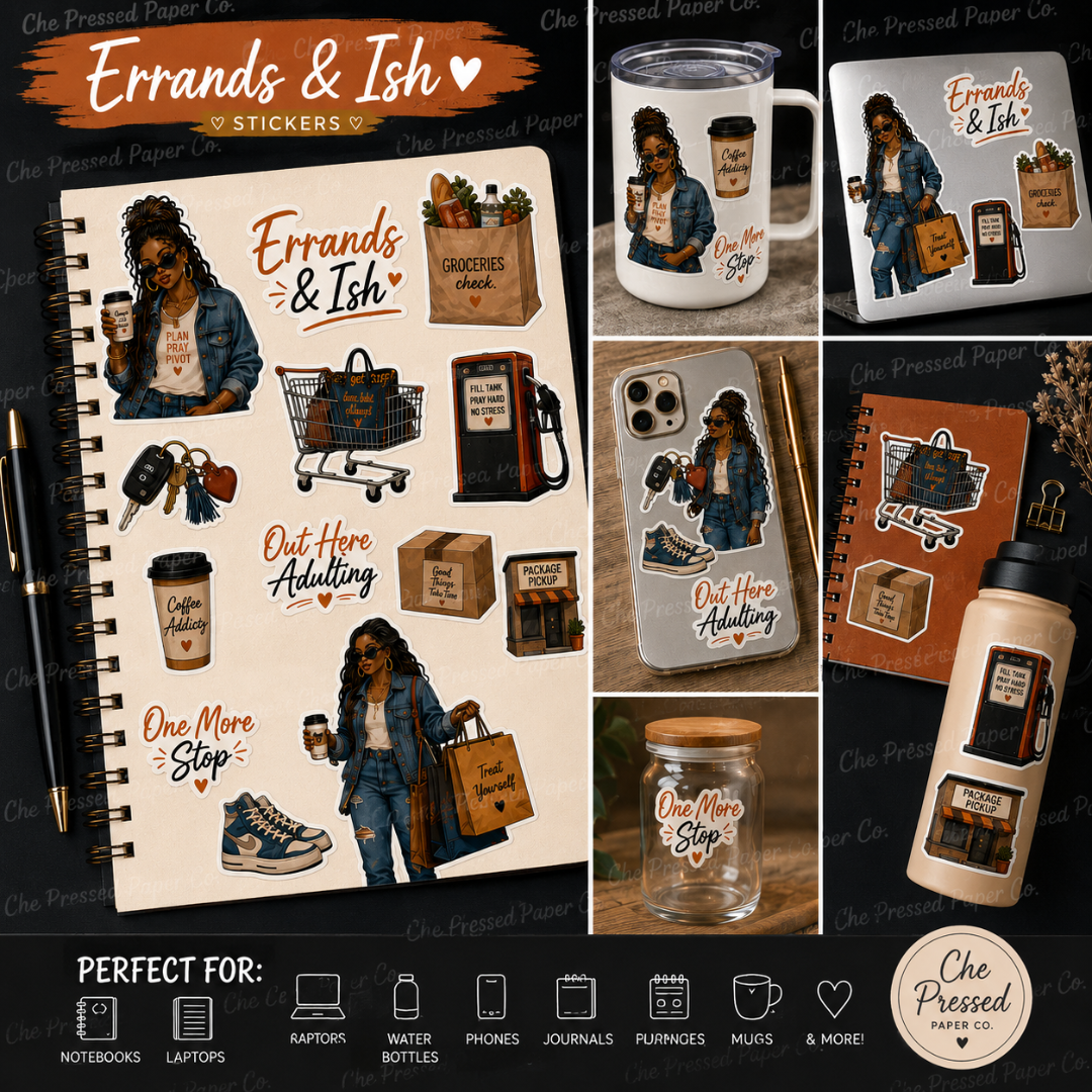 Errands & Ish Sticker (Denim) Sheet