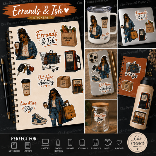Errands & Ish Sticker (Denim) Sheet