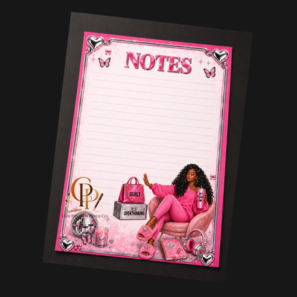 Girl Put It Down Pink Notepad