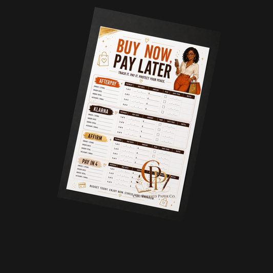Pay In 4 Tracker Sheet