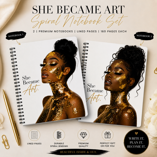 She Became Art Notebook Notebook