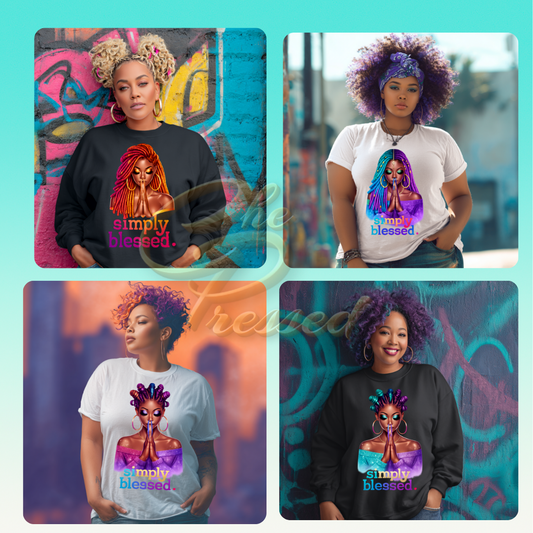 Simply Blessed PNGs (8 Images)