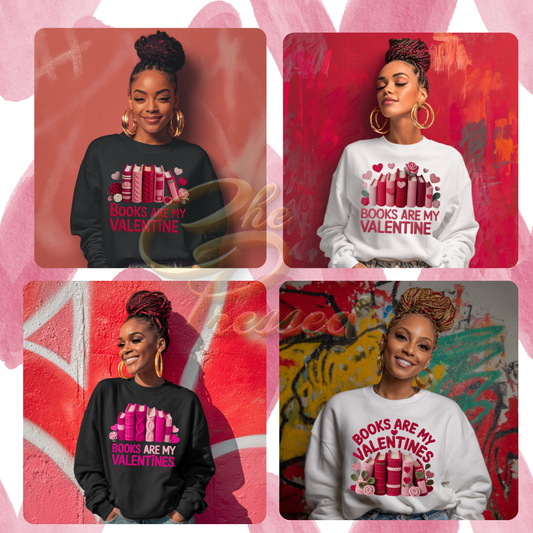 Books Are My Valentine PNG