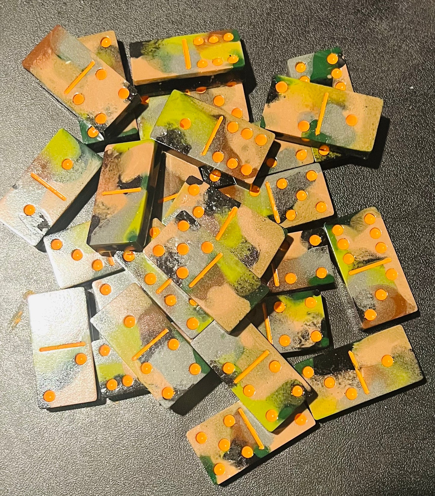 "Camo Me Please"....Professional Size Domino Set